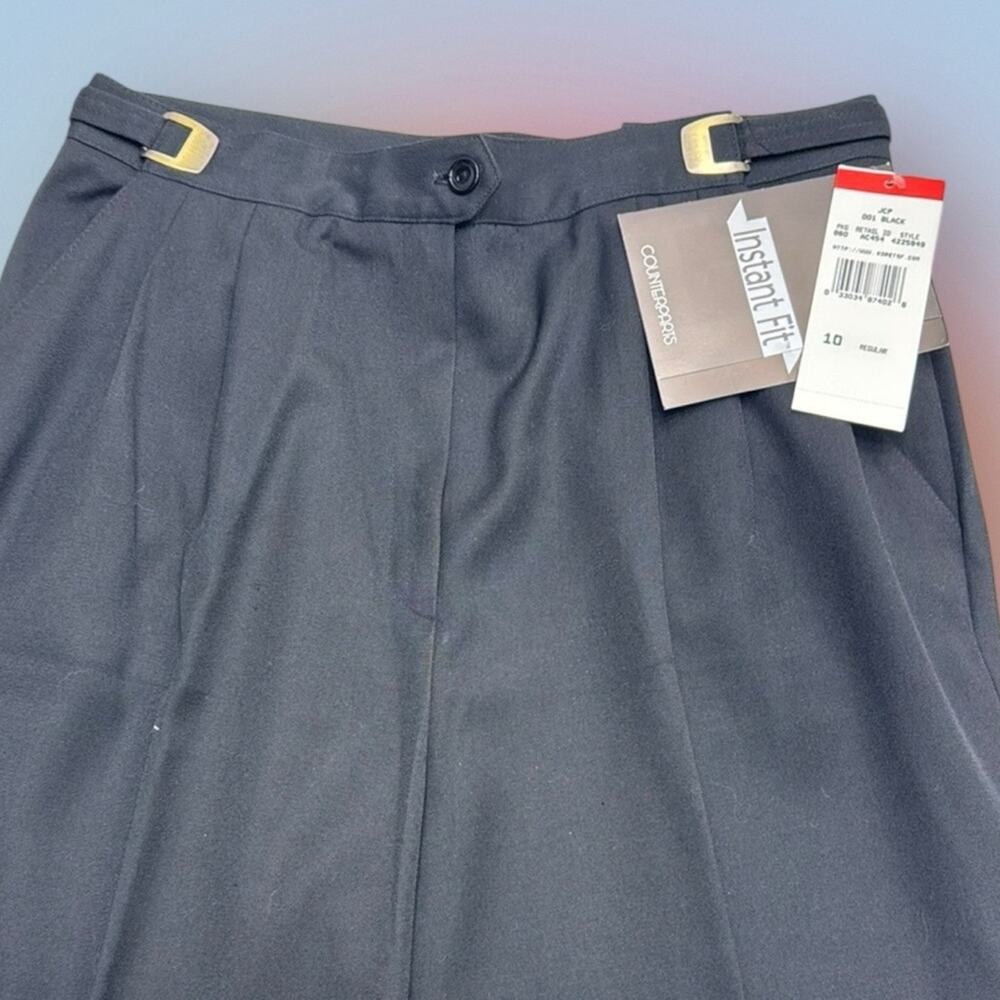COUNTERPARTS Women’s 10 Black Trousers INSTA FIT - VINTAGE